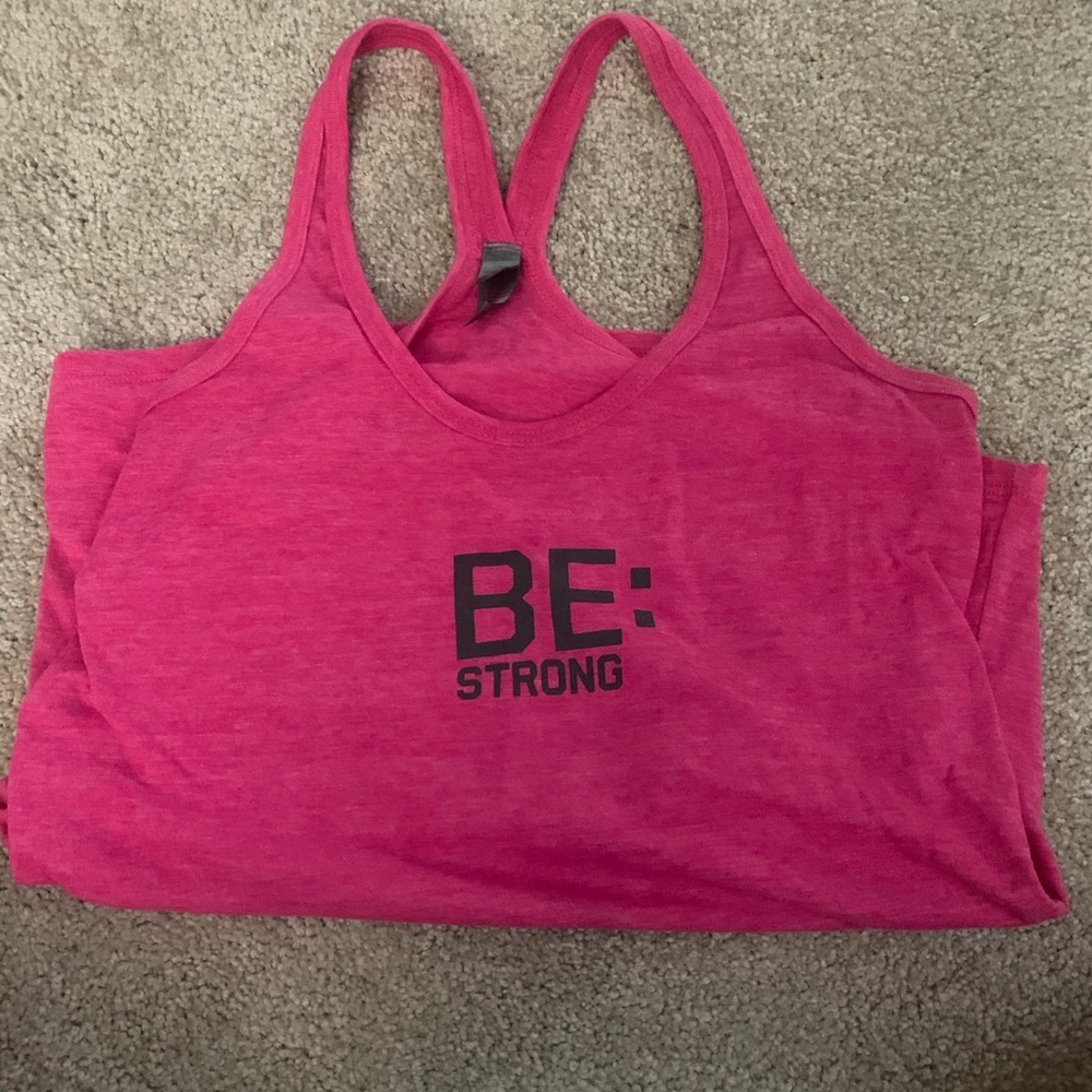 Pink workout top